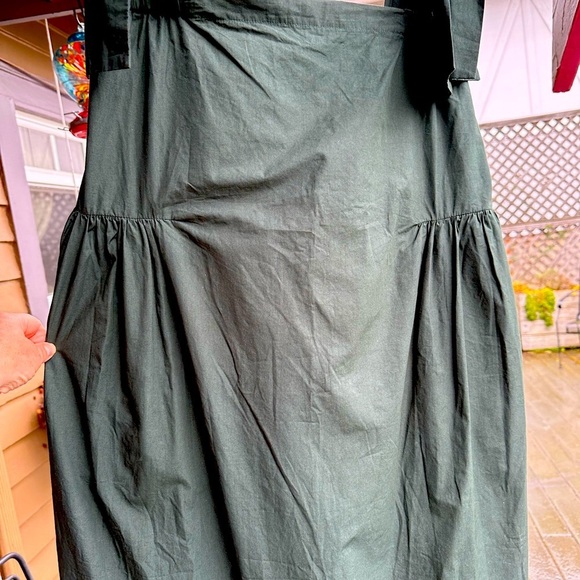 🇿🇦 L, AK JP brand dress from a swanky boutique in Cape Town. Forest Green NWOT - Picture 4 of 16